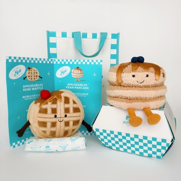 NWT Jellycat Diner Amuseables Waffle & Pancakes - Picture 6 of 16